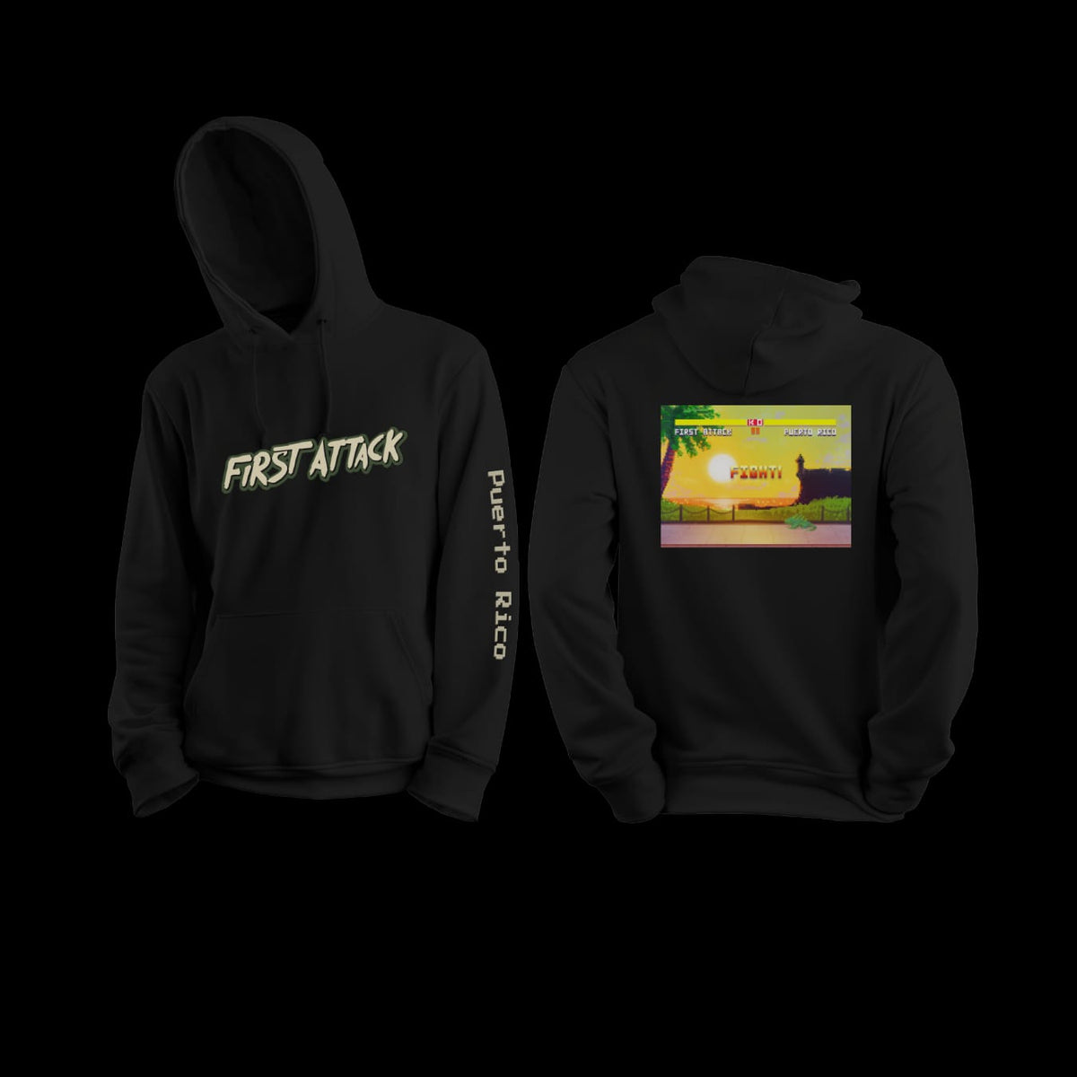 Hoodie Negro First Attack