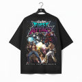 Espalda de la camiseta oversized First Attack FGC Characters